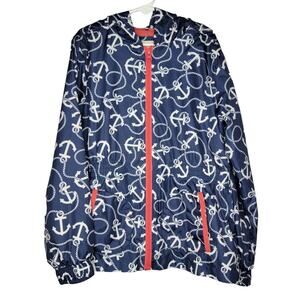 Cherokee Anchor Windbreaker/Rain Jacket Sz 7/8